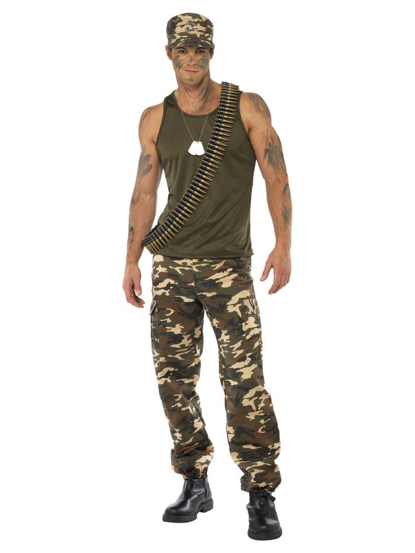 Adult Khaki Camo deluxe Costume